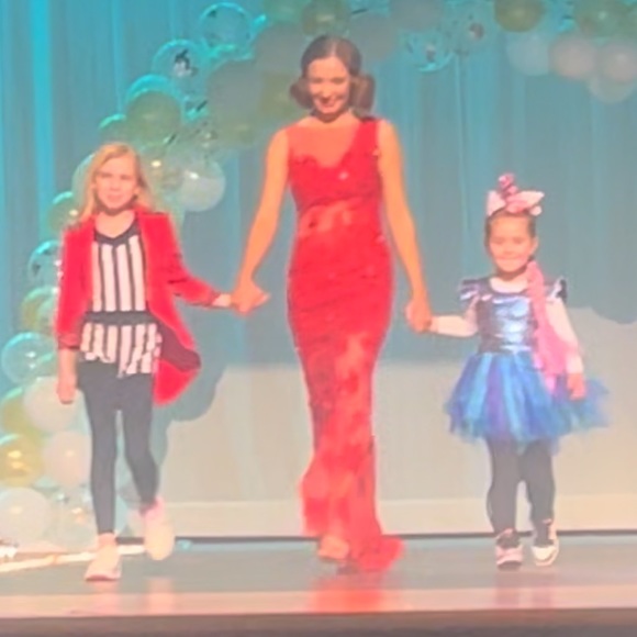 Sherri Hill 11127 Red Lace Dress - Picture 9 of 9